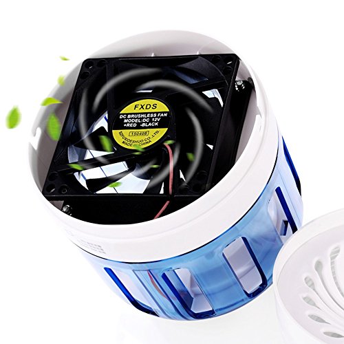 Insektenvernichter Elektrisch Ultravioletter LED Insektenlampe Indoor Mückenfalle Mücken Beseitiger Insektenfalle UV Mückenlampe mit Ventilator, Frei von Chemikalien für zu Hause von Fochea - 8