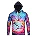 Produktbild Pullover Herren MEIbax Herbst Winter bunter Himmel Druck Langarm Sweatershirt Top Shirt Oberteile