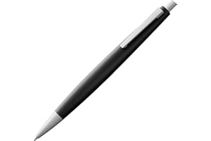 LAMY Długopis 2000 201 — Długopis z poliwęglanu i stali nierdzewnej, szczotkowany w kolorze czarnym matowym — Z czarnym wkładem o dużej pojemności — Szerokość linii M