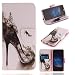 Produktbild Mate 10 lite Hülle, Huawei Mate 10 lite (5,9 Zoll) Wallet Tasche Brieftasche Schutzhülle, Carols PU Lederhülle Flip Hülle im Bookstyle Cover Schale Stand Ständer Etui Karten Slot Schutzhülle Tasche Wallet Case für Huawei Mate 10 lite (5,9 Zoll) - High Heels