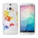 Produktbild licaso® Hülle für HTC One M8 / M8s Dual 5" TPU Schutz Cover HTC ONE Case World Sketch transparent klare Schutzhülle htcone Tasche Silikon (HTC One M8 / M8s, WORLD)