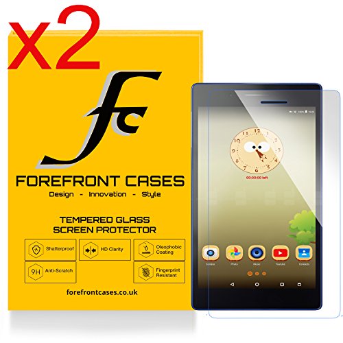 Forefront Cases® [HD KLARHEIT] Gehärtetes Glas Bildschirm Schutz Protektor Folie für Lenovo TAB3 7 Essential 17,78 cm (7 Zoll IPS) Tablet [ULTRA DÜNN nur 0.3mm] (Packung mit 2) ***NUR LENOVO TAB 3 7 ESSENTIAL ZOLL TABLETT NICHT DIE REGELMÄßIGE LENOVO TAB 3 7***