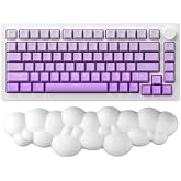 GoLite Bulut Şekilli Klavye Bilek Desteği Ergonomik & Konforlu Memory Foam Kaymaz Taban Bilek Yastığı (Beyaz)