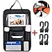 Produktbild Auto Rückenlehnenschutz, Coofit Auto Organizer Rücksitz Kinder Autotasche Rückenlehnentasche Autositzschoner Rücksitzschoner mit 4 Stück Haken Auto