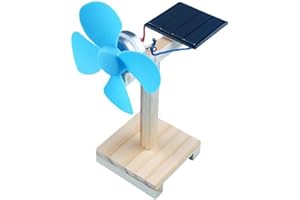 PERZOE Kit de Modelo de Ventilador con energía Solar, Kit de experimentos de Ciencia para niños, Juguetes educativos Stem de Ciencia DIY 1 Conjunto
