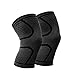 Produktbild myfei Outdoor Sports Fitness Knie Pads, Super Elastisch Atmungsaktiv Displayschutzfolie Kompression Sleeve Silikon Antislip Schock Kniebandage Sleeve für Herren Damen, 1 Paar