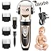Safe Fast Cordless Professional Hair Cutting Kit Rechargeable Hair Clipper and Trimmer 7 Attechments Haircut Tools for Family Using, Golden