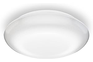 Steinel Outdoor Ceiling Light DL Vario Quattro Silver, 360° Motion Detector Adjustable in 4 Directions, Impact Resistant, Basic Light