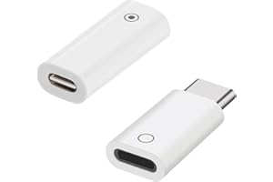 Icywink Connettore Adattatore per Pencil, (2 Pezzi) Adattatore da USB C a Pencil, Adattatore di Ricarica da USB C maschio/Femmina a Lightnig Femmina Adattatore, per Pencil 1/2