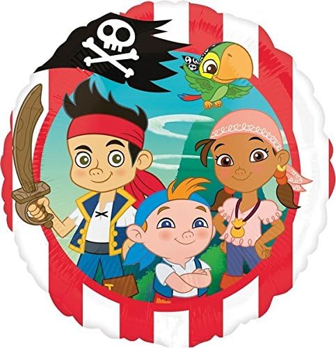 Anagram International HX Jake Neverland Pirates Party Balloons, Multicolor