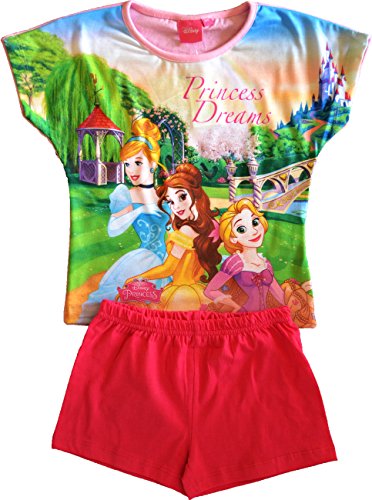 Girls Disney Princess Short Pyjamas Size 3-4 Years