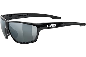 ‎UVEX uvex sportstyle 706 - okulary sportowe unisex - z powłoką lustrzaną - pole widzenia bez efektu zaparowania - black/silver - one size