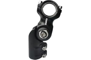 UPANBIKE Adaptateur réglable pour potence de vélo - 120 degrés - 25,4 mm/31,8 mm - Angle réglable - Extension de potence pour VTT, vélo de route, VTT, BMX