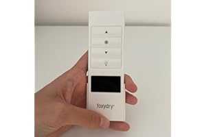 Foxydry, Telecomando di ricambio per Foxydry Air, telecomando sostitutivo per azionamento stendibiancheria elettrico Foxydry