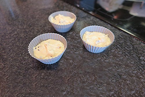 BackeFix – die besten Silikon Muffinförmchen |★ ohne Fett und Papierförmchen backen ★ | ideal für Muffins und Cupcakes | Backzeit mit deinen Liebsten wird zum Kinderspiel – Silikon Antihaft Muffinformen | keine Einwegformen mehr, Backförmchen Muffinform Backformen Muffinförmchen BPA-frei | 2 Jahre Garantie (20 Stück) - 5
