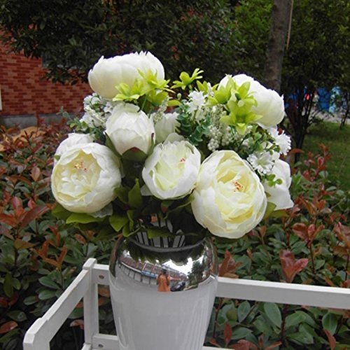 NO:1 künstliche Pfingstrose Seidenblumen Strauß Hochzeit Partei Blumenstrauß Dekoration Kaffee