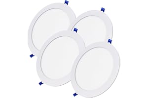 LED ATOMANT DWL LED 20W 225mm 1800lm, Color Blanco Neutro (4500K), 4 uds de Panel Redondo Downlight Empotrable