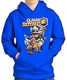 SUDADERA Clash Royale Rey (9-10 AÑOS, Azul)