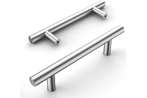 Amerdeco 20 Pieza Tiradores Cocina 96mm Tiradores Armarios Plata Tirador Puerta Tiradores Cajones de Acero Inoxidable Manillas Tiradores Para Muebles Tirador Puerta Corredera UK0009