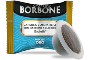 Caffè Borbone Miscela Oro - 100 Capsule - Compatibili con Macchine a marchio Bialetti*