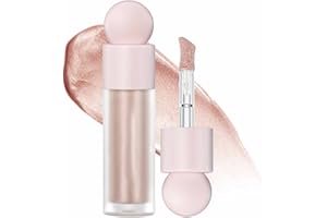 Prreal Liquid Highligh, Body Shimmer Glow Highlight, Surligneur de crème lisse durable et imperméable, Body Highlighter Stick, Pour les femmes Highlighter Makeup(Rose Gold)
