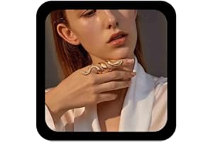 Cimenexe Punk Schlange Wrap Ring Vintage Viper Finger Ringe Gold Serpent Ring Gothic Schlange Aussage Ringe Tierschmuck Für Frauen Und Mädchen Halloween Geschenke