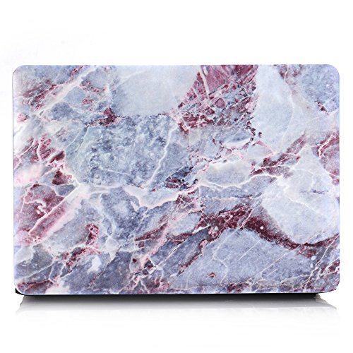 MacBook Air 13 Hülle, L2W Macbook Air 13,3 Zoll Hard Shell Marmor Muster Gummi für Macbook Air beschichtet 13.3 “ (Modell: A1369 / A1466) [Marmor Huhn Blut rot DL-13] - 2