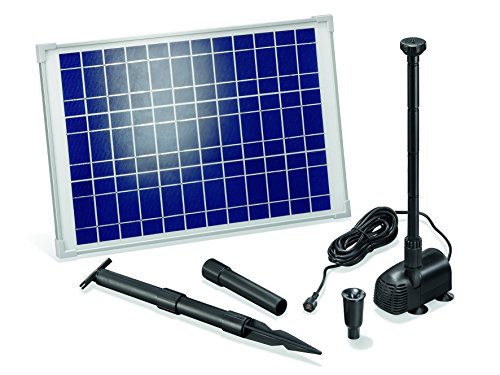 Solar Teichpumpe 20 Watt Solarmodul 1350 l/h Förderleistung 1,9 m Förderhöhe Komplettset Gartenteich, 101014 - 2
