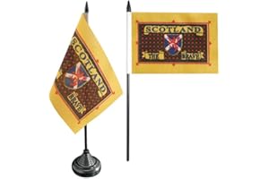 Flaggenfritze Tischflagge/Tischfahne Schottland Scotland The Brave + gratis Aufkleber