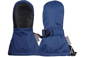 Ami&Li tots Gants d'hiver imperméables pour Enfants - Moufles Chaudes pour Le Ski - Gants de Neige avec Poignets réglables