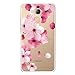 Produktbild IJIA Hülle für Honor 6C Pro/Honor V9 Play (5.2") Transparente Rosa Pfirsichblüte TPU Weich Silikon Stoßkasten Cover Handyhülle Schutzhülle Handyhüllen Schale Case Tasche