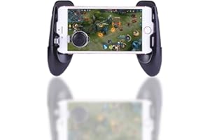 DIYEENI Joystick Grip Phone Game Controller, 4,5-6,5-Zoll-Handgriffhalter für Mobiltelefone, universeller Gamepad-Halter für Mobiltelefone mit zusätzlicher Ersetztaste, ergonomisches Design