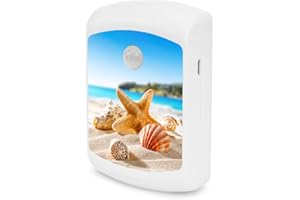 Talking Products, Skrzynka dźwiękowa aktywowana ruchem z 2 minutami nagranych relaksujących dźwięków natury, śpiewu ptaków i uspokajającej muzyki. Terapia dźwiękiem i pomoc w zasypianiu (Plaża)