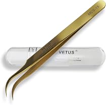 VETUS Wimpernpinzette MCS-19 Volume 45° – Präzisionspinzette Für Wimpernverlängerung