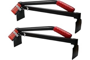 R&C COMPONENTS LTD Set of 2 Brick Tongs - Hod Carriers Clamps Brick Work Tools Brick Clamps Carry 6-11 Bricks Per Clamp