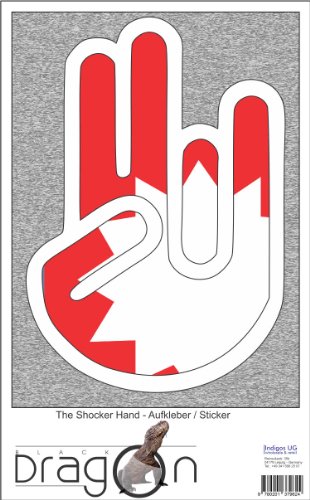 The Shocker Hand Decal Sticker Laptop skin 210x144 mm white Outline with Flag Nepal-Nepal