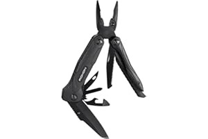 Roxon pinza multiuso CM1349-14 in 1 multitool, Men's gift Con funzione coltello e tagliafilo, per Campeggio, Sopravvivenza, Emergenza