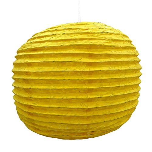 dekorative gelbe Papierlampenschirm Laterne festlich Partei Hängedekoration