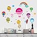 Produktbild Bunte heißluftballon wandaufkleber wohnkultur kinderzimmer dekor kindergarten diy kunst wandbild entfernbare wandaufkleber 70 * 105 cm