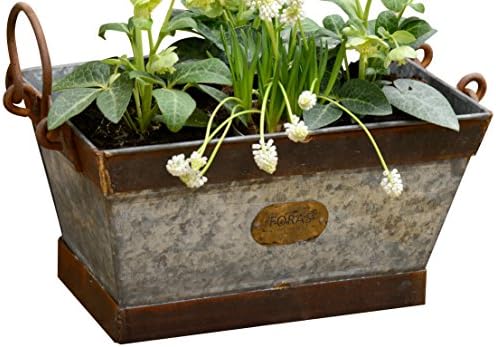 Premium Zinc, Vintage Style  Container/Hamper Basket/Window Box/Planter, Available in 3 sizes