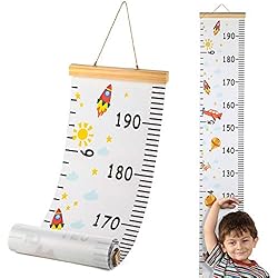 Hifot Gráficos de crecimiento para colgar en la pared, regla para niños y niñas, decoración de la habitación infantil, Tabla de crecimiento 20 x 200 cm