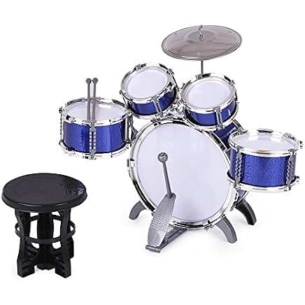 Batterie Enfant Golden Drums Reig - Set Complet Avec Tabouret Pour Musicien En Herbe