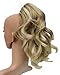 SWEET SHORT CURLY PONY TAIL HAIR EXTENSION, (CLAW GRIP) (14 Ash Blonde Mix)