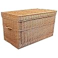 Truhe aus Weide braun Länge 50 cm/mit Griffen 60 cm, Breite 35 cm