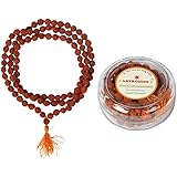 ASTRODIDI Wooden Panch Mukhi Rudraksha Mala for Men and Women (Brown)