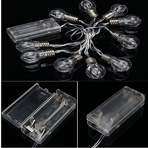 SOLMORE LED Lichterkette warmweiß Batteriebetrieben Birne Gluehbirne Globe String Licht Sternenlicht für Innen- und Außen Deko,Garten, Haushalt, Hochzeit, Party ,Weihnachten,Weihnachtsbeleuchtung - 4