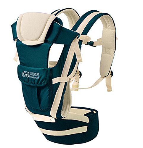 Scheppend Multifunctional Breathable Infant Waist Stool Baby Carrier Comfort Backpack Sling Wrap,Navy Blue