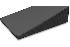 QUIRUMED Cojín cuña, Medidas 40 x 50 x 13 cm, Color Negro, Ergonómico, Polipiel, Relleno Flexible, Cojín Masaje, Fisioterapia, Apoyo para la Espalda