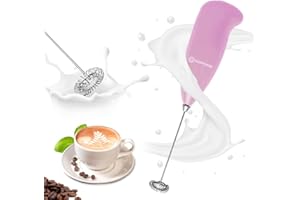 DEMPOWER Milk Frother Handheld Foam Maker for Lattes - Whisk Drink Mixer for Coffee, Mini Foamer for Cappuccino, Frappe, Matcha, Hot Chocolate by Milk Boss