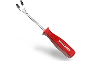 BESITA Kunststoff Befestigungsmittel Entferner Türverkleidung Entferner Werkzeug für Automotive Audio Ausrüstung Fahrzeug Innenraum Demontage Werkzeuge Auto Trim (Rot)